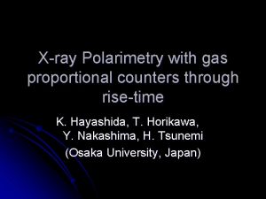 Xray Polarimetry with gas proportional counters through risetime