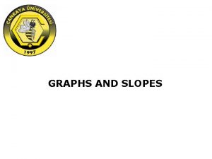 GRAPHS AND SLOPES When you have completed your