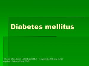 Antidiabetikumok csoportosítása