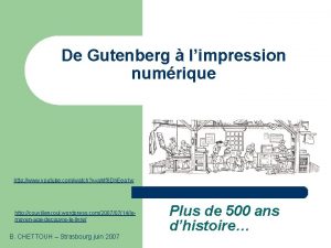 De Gutenberg limpression numrique http www youtube comwatch