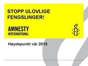 STOPP ULOVLIGE FENGSLINGER Hydepunkt vr 2010 Masood Janjua