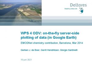 WPS 4 ODV onthefly serverside plotting of data