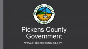 Pickens County Government www pickenscountyga gov Board of