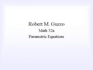 Parametric equations word problems