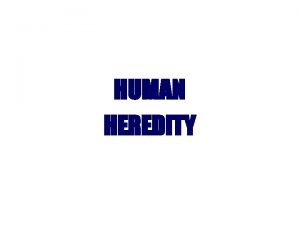 HUMAN HEREDITY Review How many chromosomes do humans