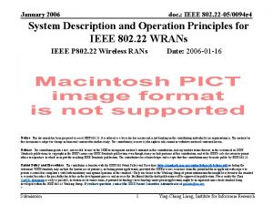 January 2006 doc IEEE 802 22 050094 r