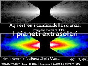 Agli estremi confini della scienza I pianeti extrasolari