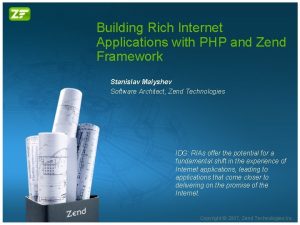 Building Rich Internet Applications with PHP and Zend