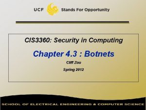 CIS 3360 Security in Computing Chapter 4 3