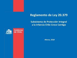 Reglamento de Ley 20 379 Subsistema de Proteccin