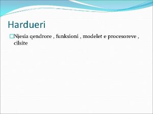 Njesia qendrore