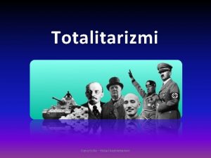Tiparet e regjimit totalitar