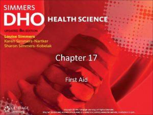 Chapter 17:6 providing first aid for burns
