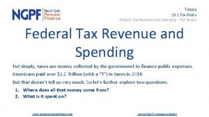 Taxes 10 1 Tax Basics Federal Tax Revenue