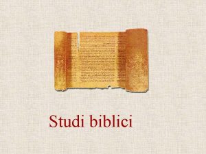 Studi biblici LEsodo e il libro dellEsodo 1