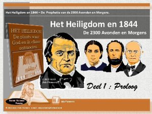 Het Heiligdom en 1844 De Prophetie van de