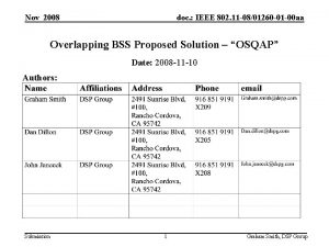 Nov 2008 doc IEEE 802 11 0801260 01