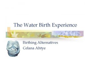 The Water Birth Experience Birthing Alternatives Celana Ahtye