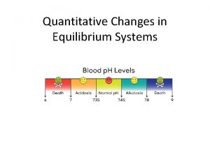 Quantitative Changes in Equilibrium Systems Importance of quantitative