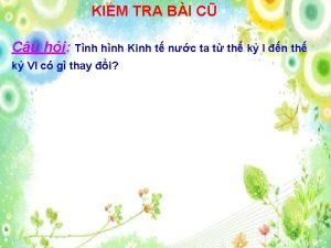 KIM TRA BI C Cu hi Tnh hnh