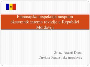 Finansijska inspekcija naspram eksterne interne revizije u Republici
