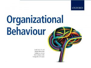 Organizational Behaviour Oxford Fajar Sdn Bhd 008974 T