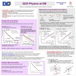 Recently approved results QCD Physics at D Tamsin