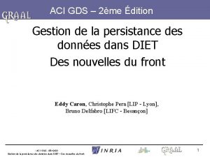 ACI GDS 2me dition Gestion de la persistance