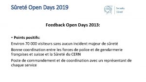 Sret Open Days 2019 Feedback Open Days 2013