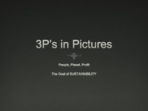 3 ps of sustainability