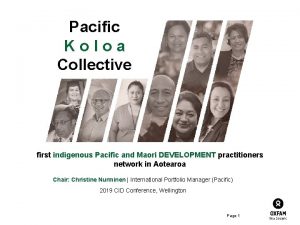 Pacific Koloa Collective first indigenous Pacific and Maori