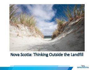 Nova Scotia Thinking Outside the Landfill Diversion Benefits