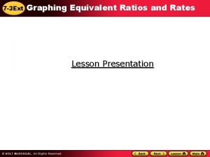 Graphing equivalent ratios