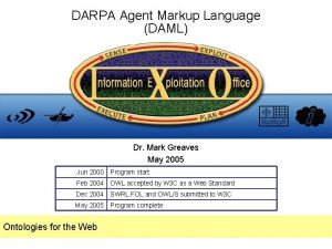 Darpa agent markup language