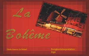Charles Aznavour La Bohme Songtextinterpretation Inge Montmartre war
