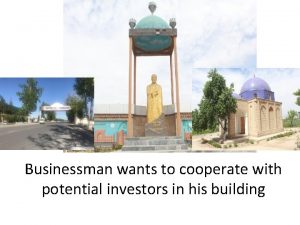 Businessman wants to cooperate with potential investors in
