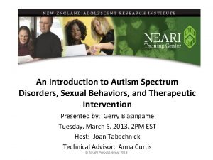 An Introduction to Autism Spectrum Disorders Sexual Behaviors