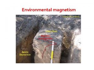 Environmental magnetism Outline Environmental Magnetism Enviromagnetic Parameters and