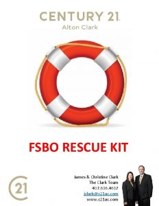 FSBO RESCUE KIT James Christine Clark The Clark