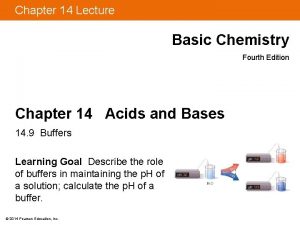 Chapter 14 Lecture Basic Chemistry Fourth Edition Chapter