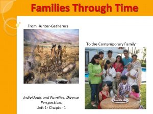 Families Through Time From HunterGatherers To the Contemporary