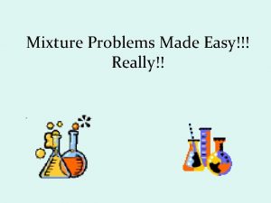 Mixture Problems Made Easy Really How many liters