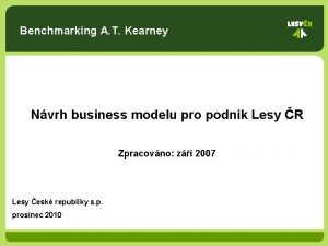 Benchmarking A T Kearney Nvrh business modelu pro