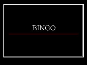 BINGO 1 Two consecutive even integers sum to