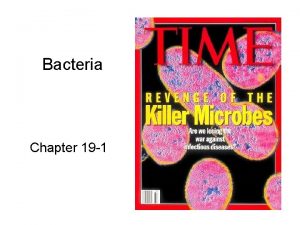 Bacteria Chapter 19 1 Microscopic organisms Viruses not