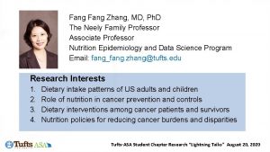 Fang Zhang MD Ph D The Neely Family