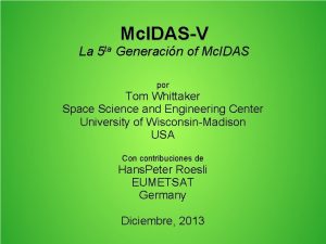 Mc IDASV La 5 ta Generacin of Mc