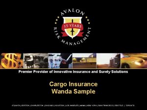 Premier Provider of Innovative Insurance and Surety Solutions