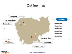 Outline map Siem Reap Cambodia Serei Saophoan Battambang