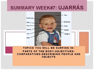 SUMMARY WEEK7 UJARRS TOPICS YOU WILL BE SURFING